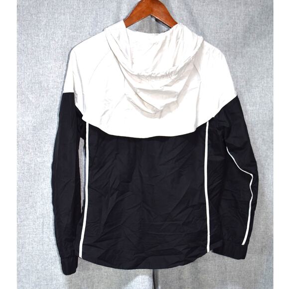 Nike Windrunner Full Zip Hooded Jacket Black White – Size M - Picture 3 of 3